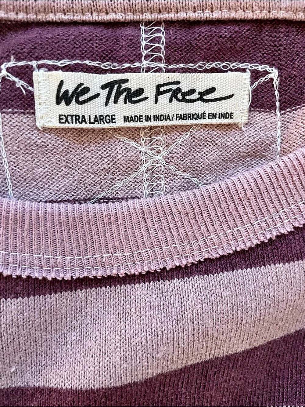 We The Free, Easy Does It Striped Long Sleeve Tee - XL - Picture 4 of 8